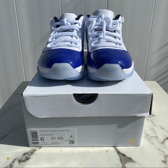 Jordan Retro 11 Low White Concord (Sold) - Picture 2 of 7